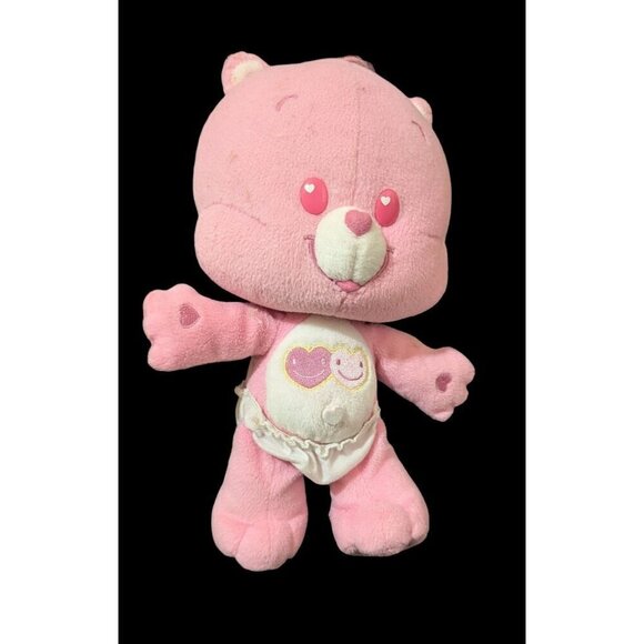 Care Bear Cubs Love-A-Lot Bear with panties 2004 Pink plush stuffed animal toy - Picture 2 of 8